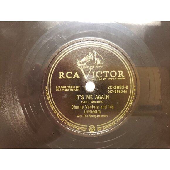 78RPM Lonesome Darlin'-It's Me Again- Charlie Ventura & Orchestra(R167) - Picture 3 of 4